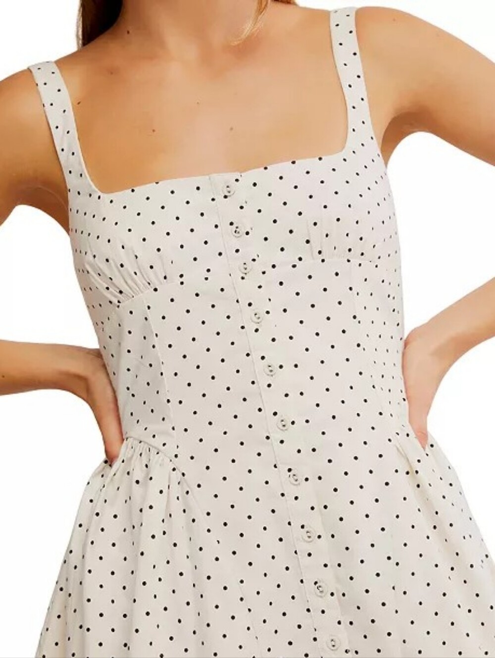 Free People Women's Polka Dot Astrid Mini Dress - Picture 4 of 11